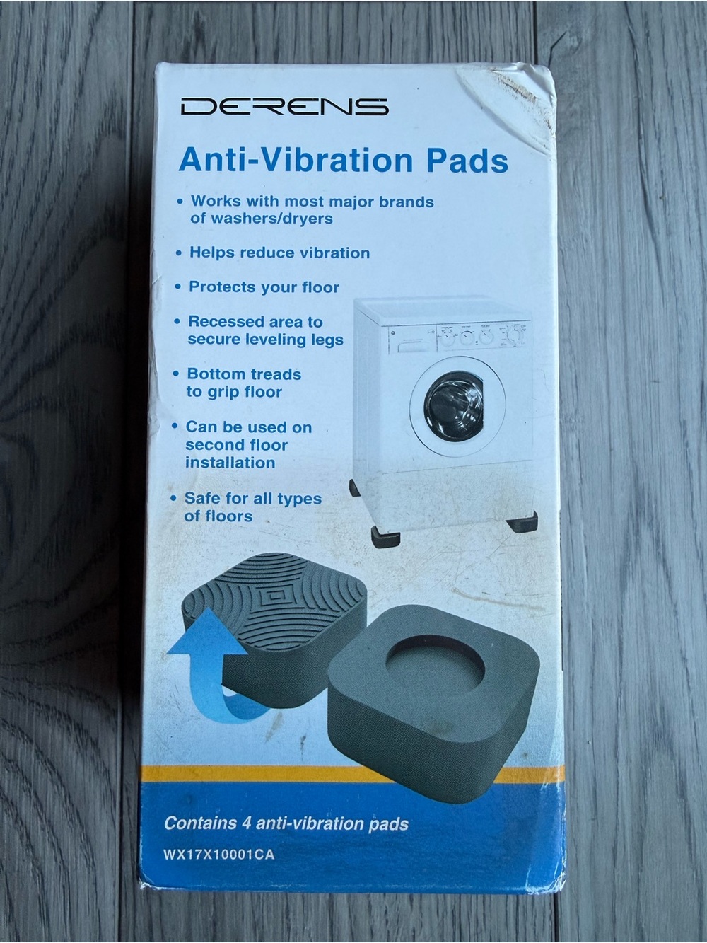 NEW-Derens Washer/Dryer Anti-vibration Pads Set Of 4
